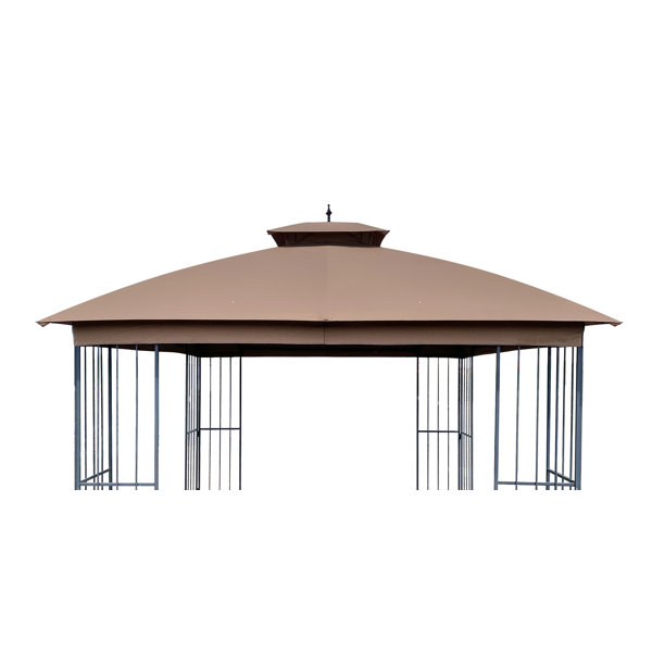 APEX GARDEN Canopy Top for Style Selections 10 ft x 10 ft Brown Metal